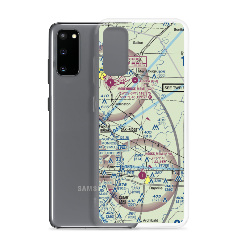 Barham Airport (01LA) VFR Sectional Samsung Case Samsung Galaxy S20 model shown
