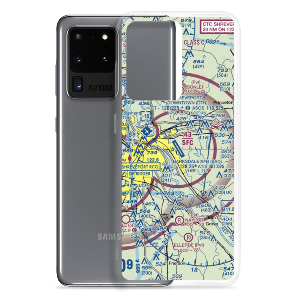 Barksdale Air Force Base (BAD) VFR Sectional Samsung Case Samsung Galaxy S20 Ultra model shown