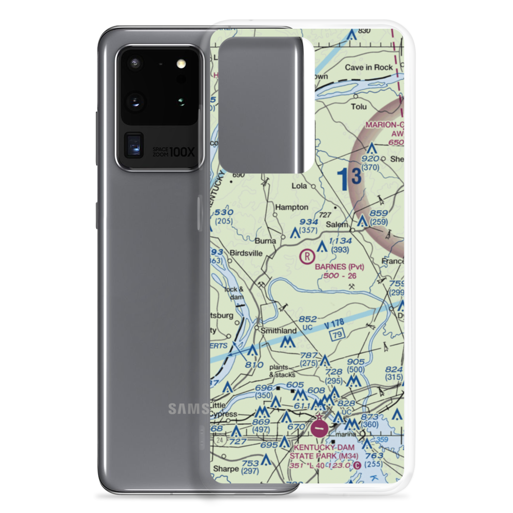 Barnes Farm Airport (23KY) VFR Sectional Samsung Case Samsung Galaxy S20 Ultra model shown