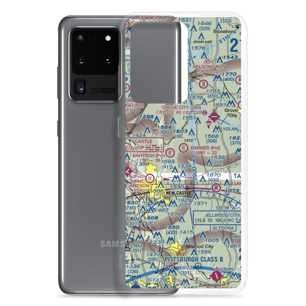 Barnes Farmland Airport (PS43) VFR Sectional Samsung Case Samsung Galaxy S20 Ultra model shown
