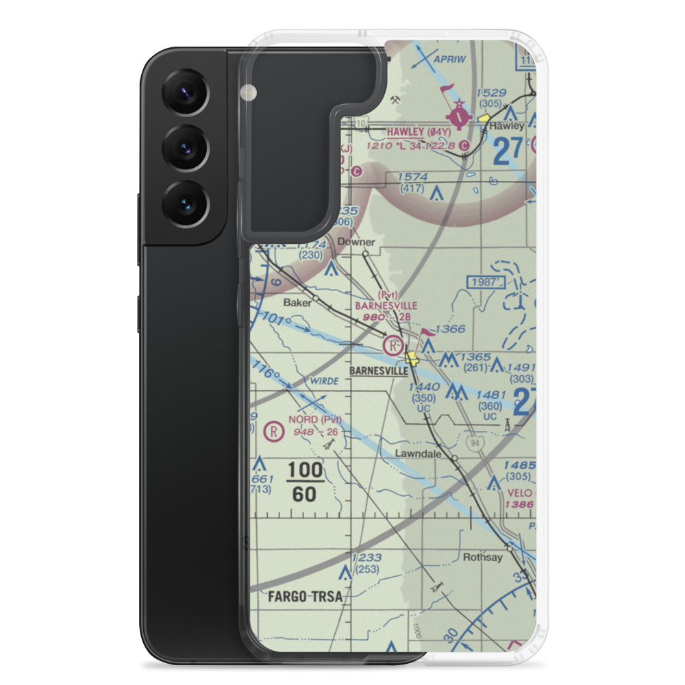 Barnesville Municipal Airport (9MN3) VFR Sectional Samsung Case Samsung Galaxy S22 Plus model shown