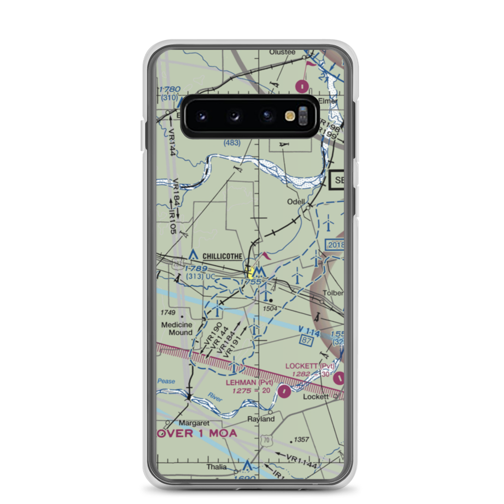 Barnett Airport (63TA) VFR Sectional Samsung Case Samsung Galaxy S10 model shown