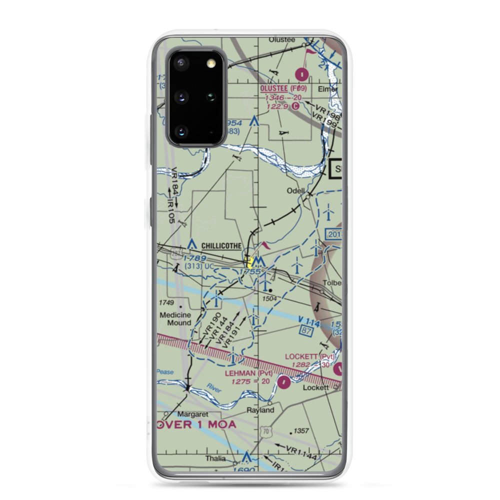 Barnett Airport (63TA) VFR Sectional Samsung Case Samsung Galaxy S20 Plus model shown