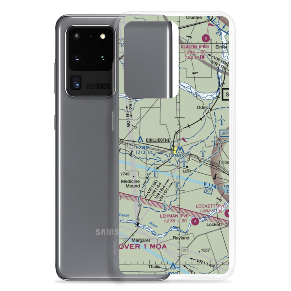 Barnett Airport (63TA) VFR Sectional Samsung Case Samsung Galaxy S20 Ultra model shown