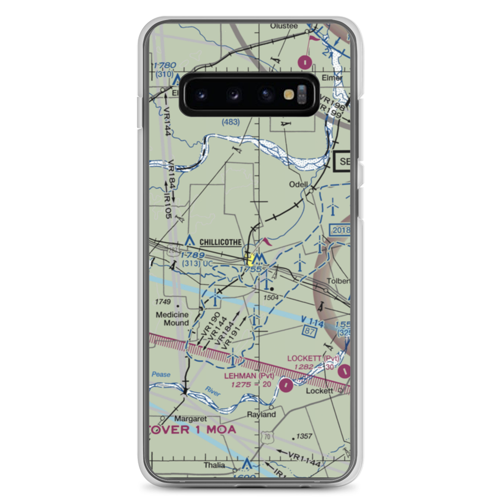 Barnett Airport (63TA) VFR Sectional Samsung Case Samsung Galaxy S10+ model shown