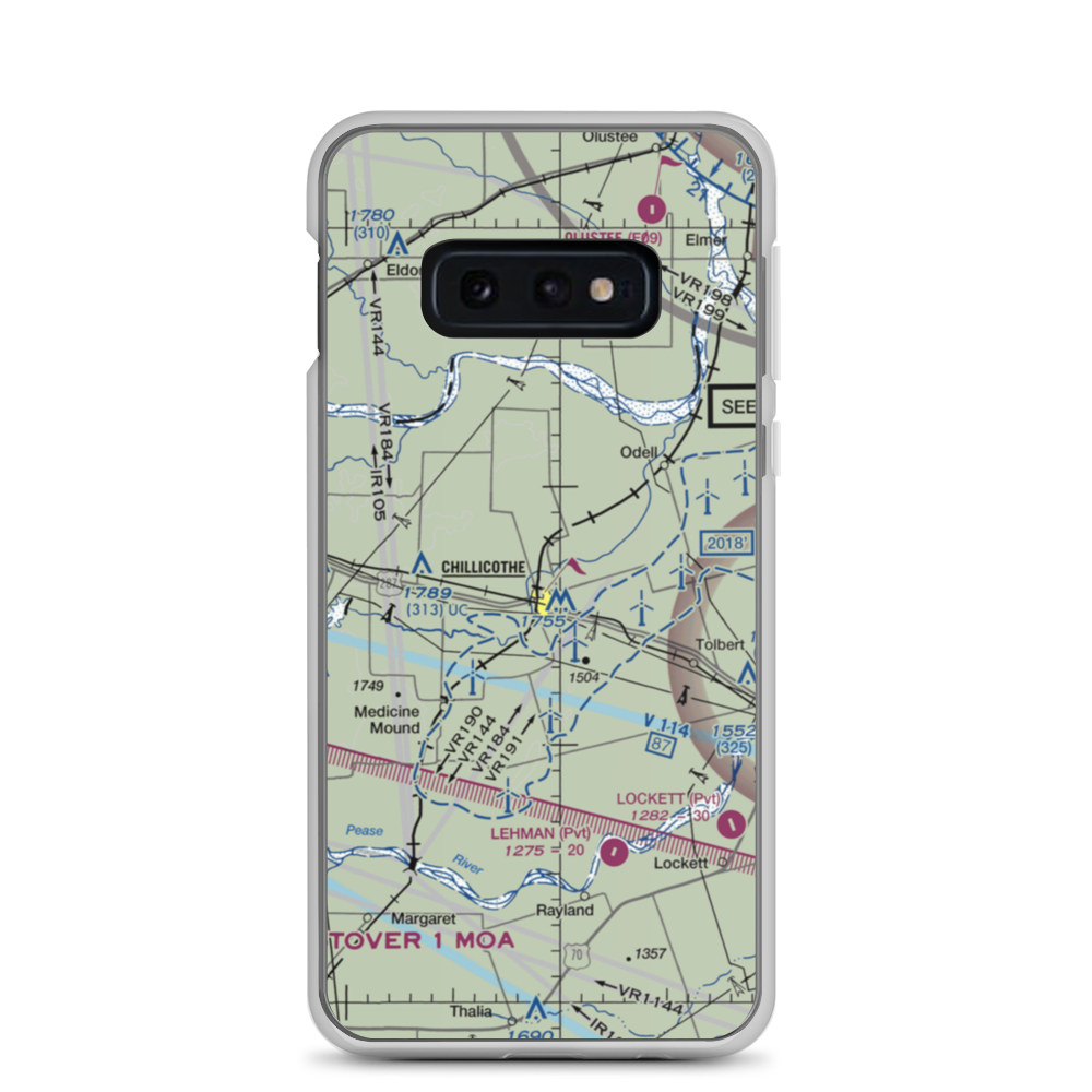 Barnett Airport (63TA) VFR Sectional Samsung Case Samsung Galaxy S10e model shown