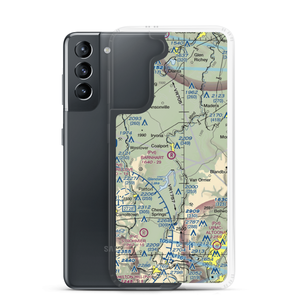 Barnhart Airport (PS69) VFR Sectional Samsung Case Samsung Galaxy S21 model shown