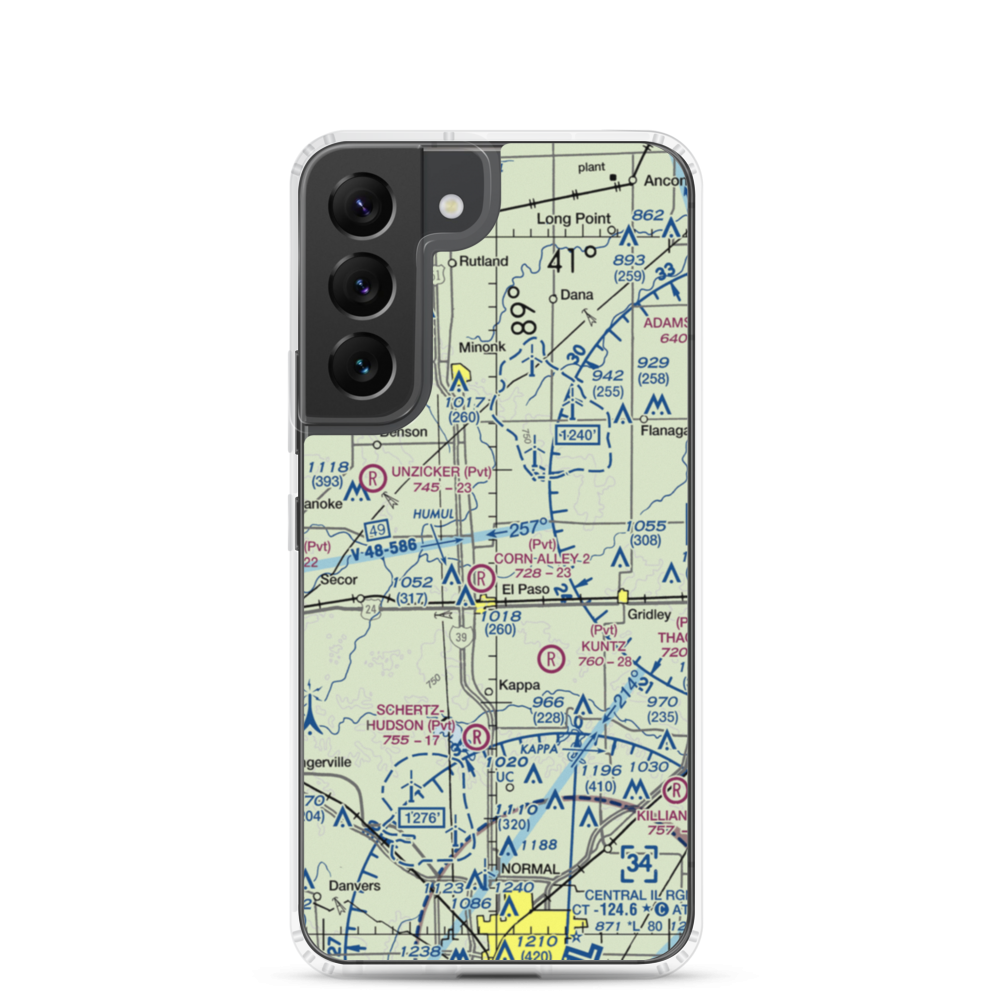 Barnstorm Field (1IL0) VFR Sectional Samsung Case Samsung Galaxy S22 model shown
