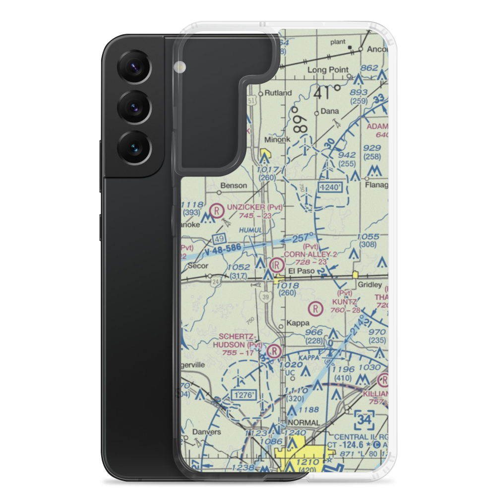 Barnstorm Field (1IL0) VFR Sectional Samsung Case Samsung Galaxy S22 Plus model shown