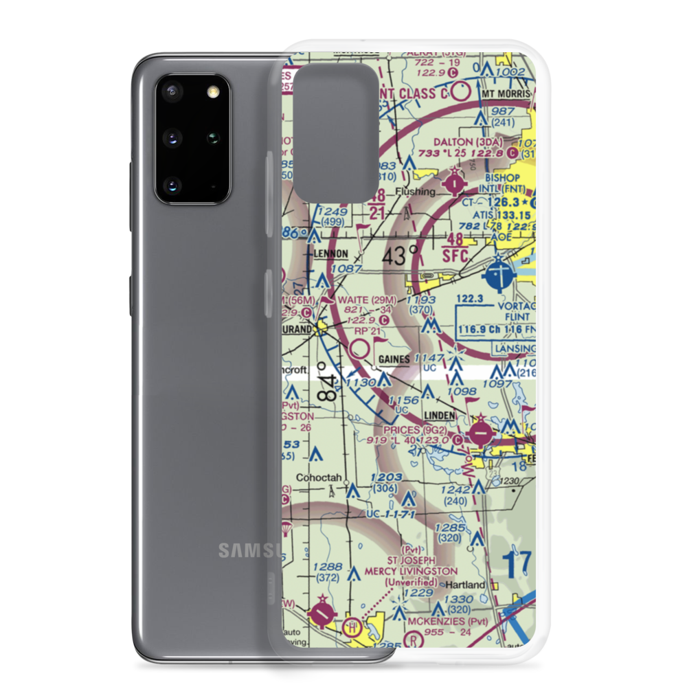 Barnstormers 5 Airport (16MI) VFR Sectional Samsung Case Samsung Galaxy S20 Plus model shown