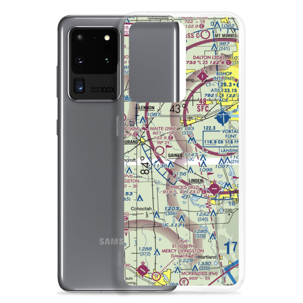 Barnstormers 5 Airport (16MI) VFR Sectional Samsung Case Samsung Galaxy S20 Ultra model shown
