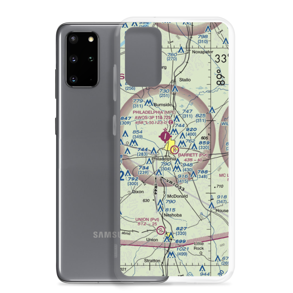 Barrett Field (MS96) VFR Sectional Samsung Case Samsung Galaxy S20 Plus model shown