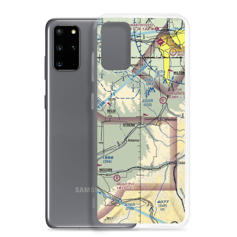 Barrett Field (OR24) VFR Sectional Samsung Case Samsung Galaxy S20 Plus model shown