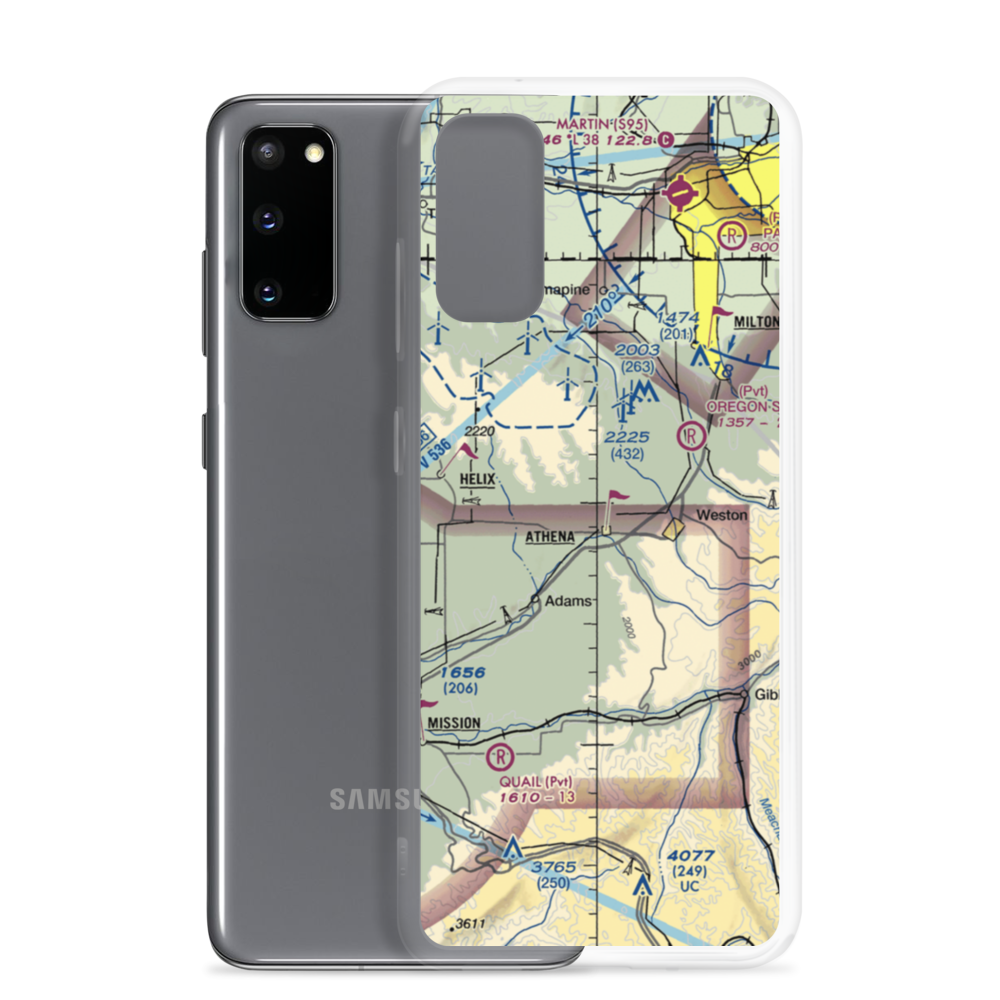 Barrett Field (OR24) VFR Sectional Samsung Case Samsung Galaxy S20 model shown