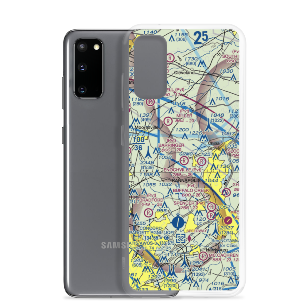 Barringer Field (NC64) VFR Sectional Samsung Case Samsung Galaxy S20 model shown