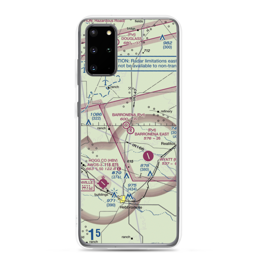 Barronena East Airport (TS69) VFR Sectional Samsung Case Samsung Galaxy S20 Plus model shown