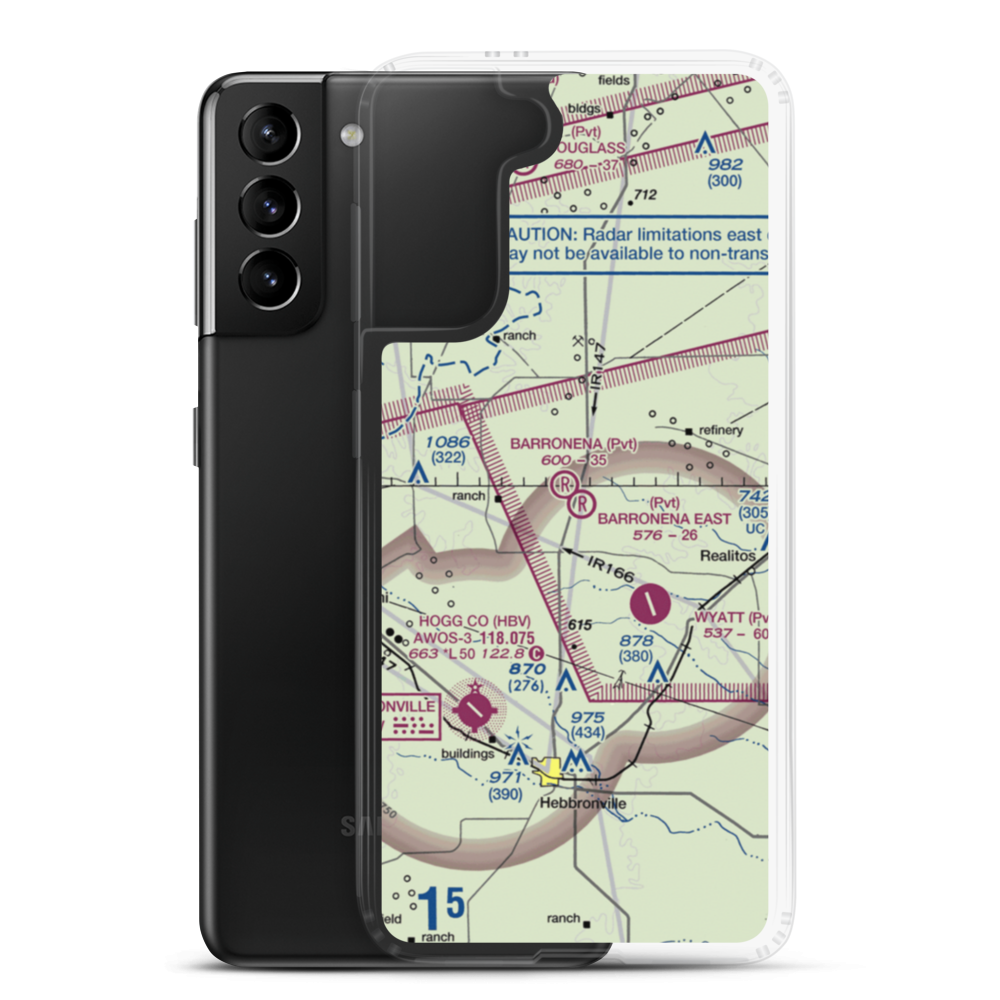 Barronena East Airport (TS69) VFR Sectional Samsung Case Samsung Galaxy S21 Plus model shown