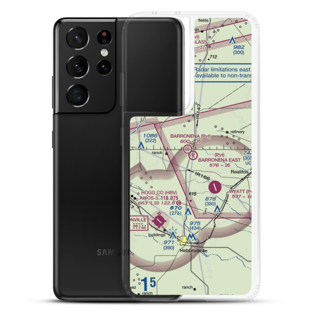 Barronena East Airport (TS69) VFR Sectional Samsung Case Samsung Galaxy S21 Ultra model shown