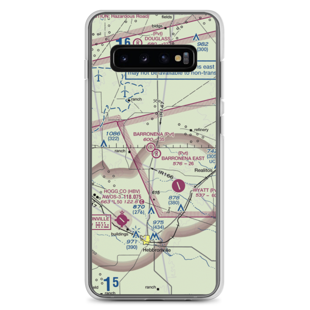 Barronena East Airport (TS69) VFR Sectional Samsung Case Samsung Galaxy S10+ model shown