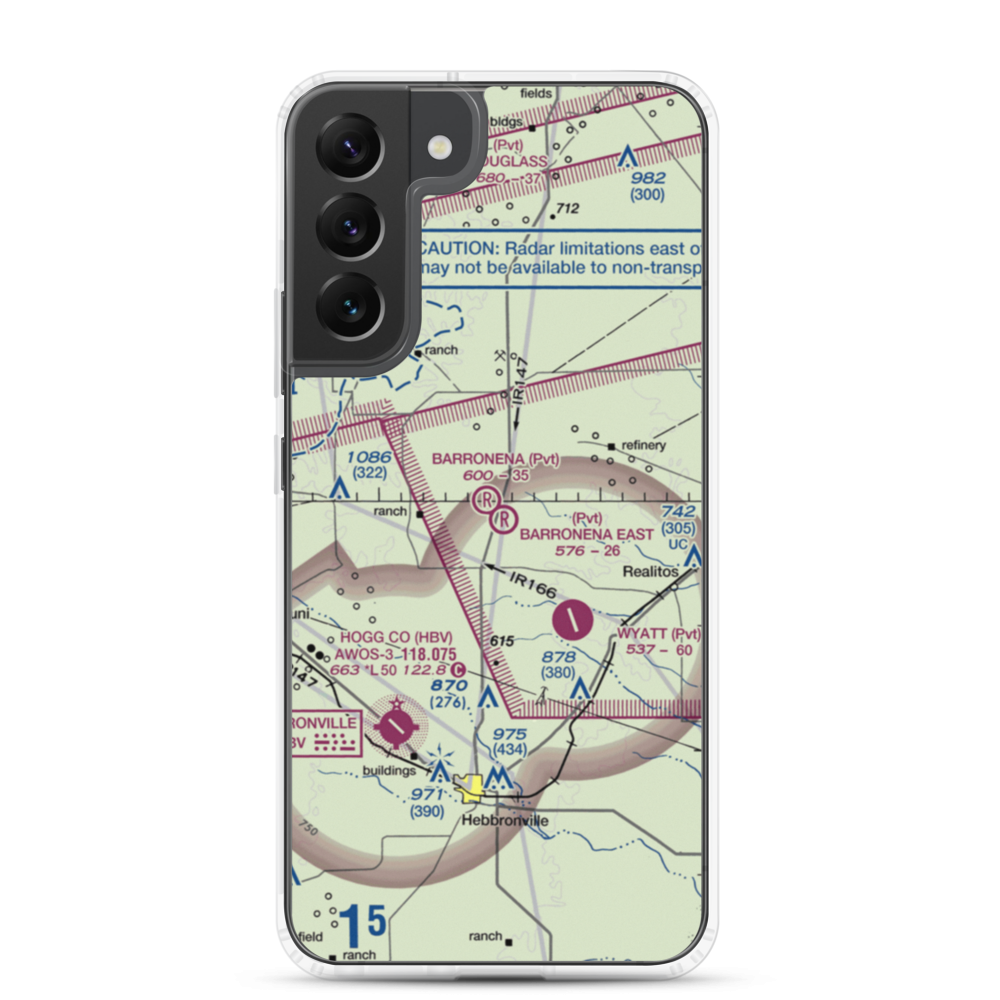 Barronena East Airport (TS69) VFR Sectional Samsung Case Samsung Galaxy S22 Plus model shown