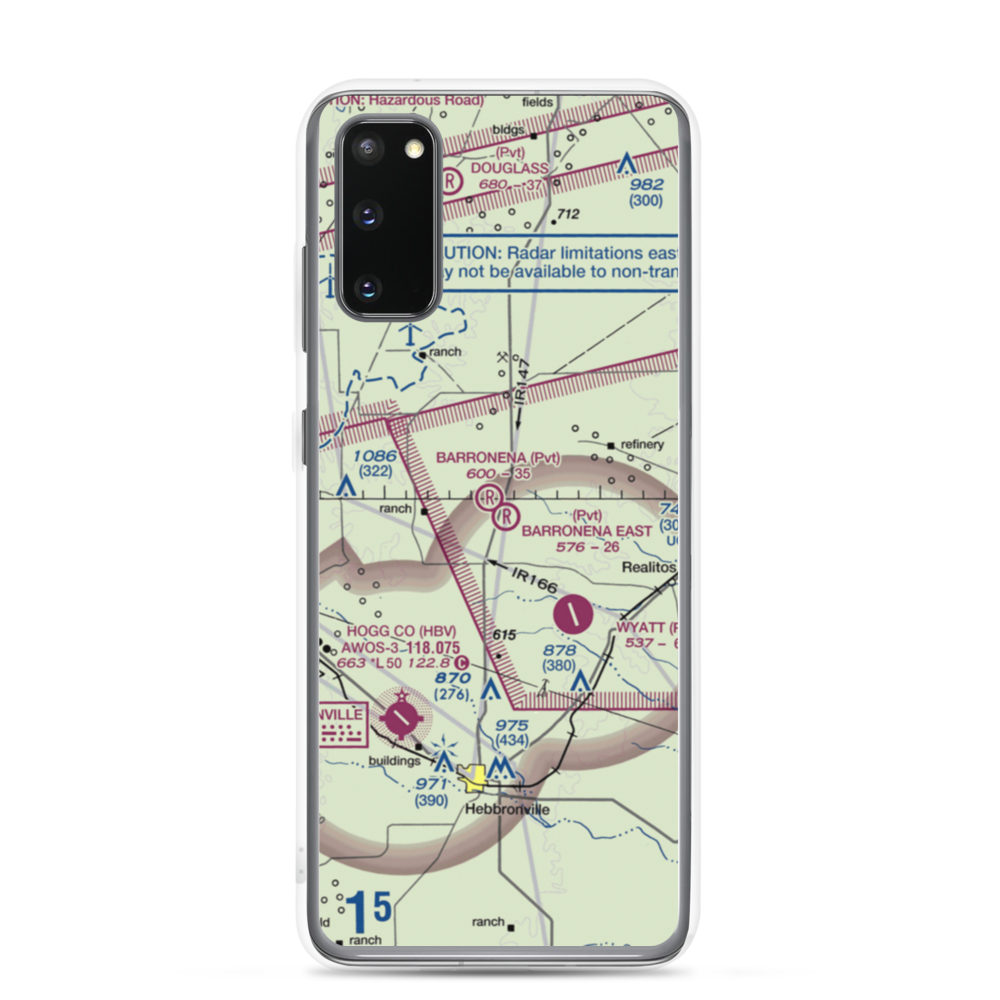 Barronena East Airport (TS69) VFR Sectional Samsung Case Samsung Galaxy S20 model shown