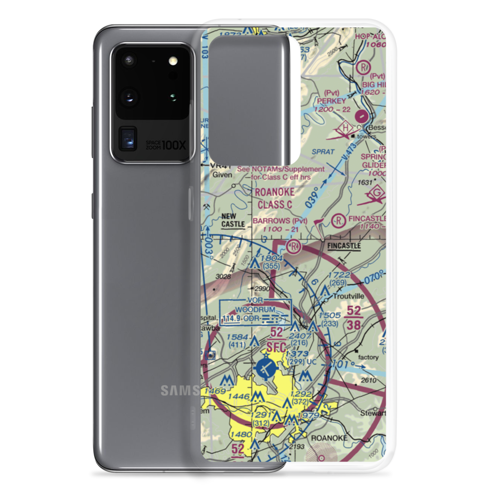 Barrows Airport (VA04) VFR Sectional Samsung Case Samsung Galaxy S20 Ultra model shown