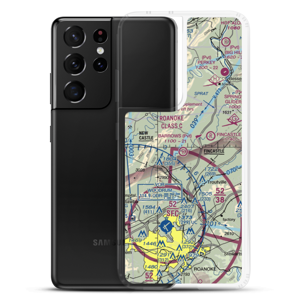 Barrows Airport (VA04) VFR Sectional Samsung Case Samsung Galaxy S21 Ultra model shown