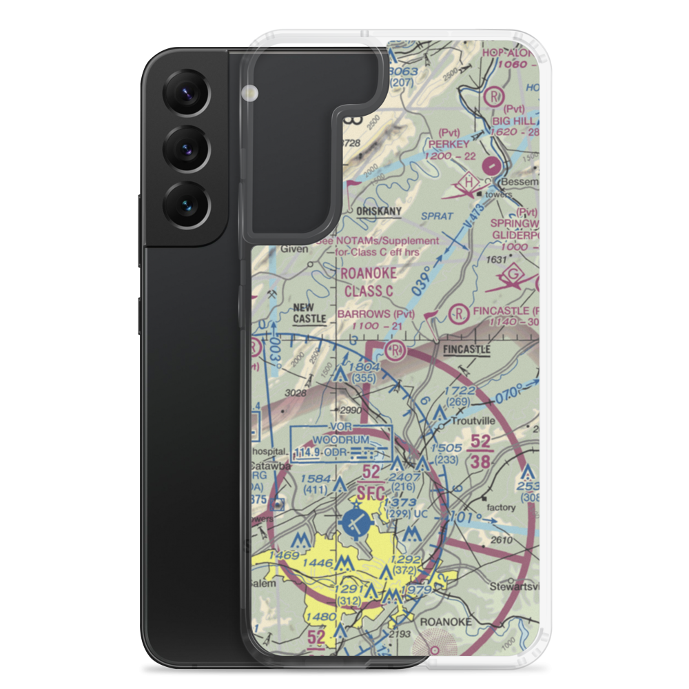 Barrows Airport (VA04) VFR Sectional Samsung Case Samsung Galaxy S22 Plus model shown