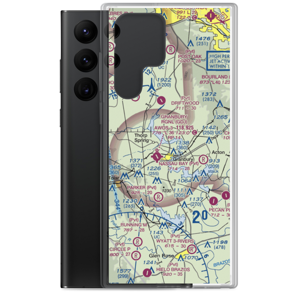 Barstool Ranch Airport (51TE) VFR Sectional Samsung Case Samsung Galaxy S22 Ultra model shown