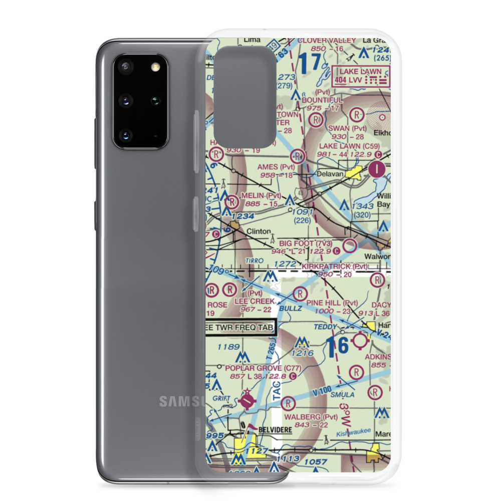 Barten Airport (WS55) VFR Sectional Samsung Case Samsung Galaxy S20 Plus model shown