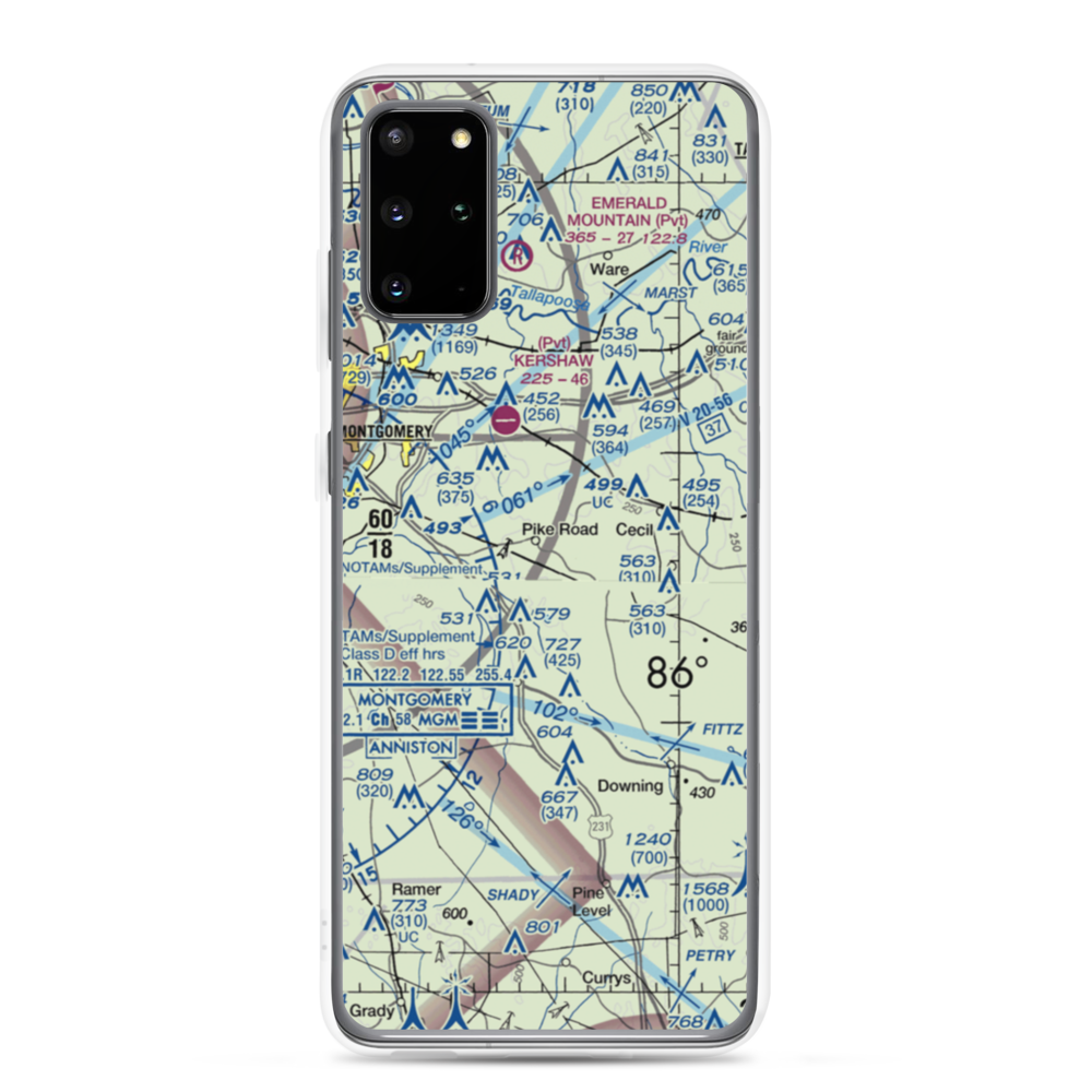Bartlett Ranch Airport (AL79) VFR Sectional Samsung Case Samsung Galaxy S20 Plus model shown