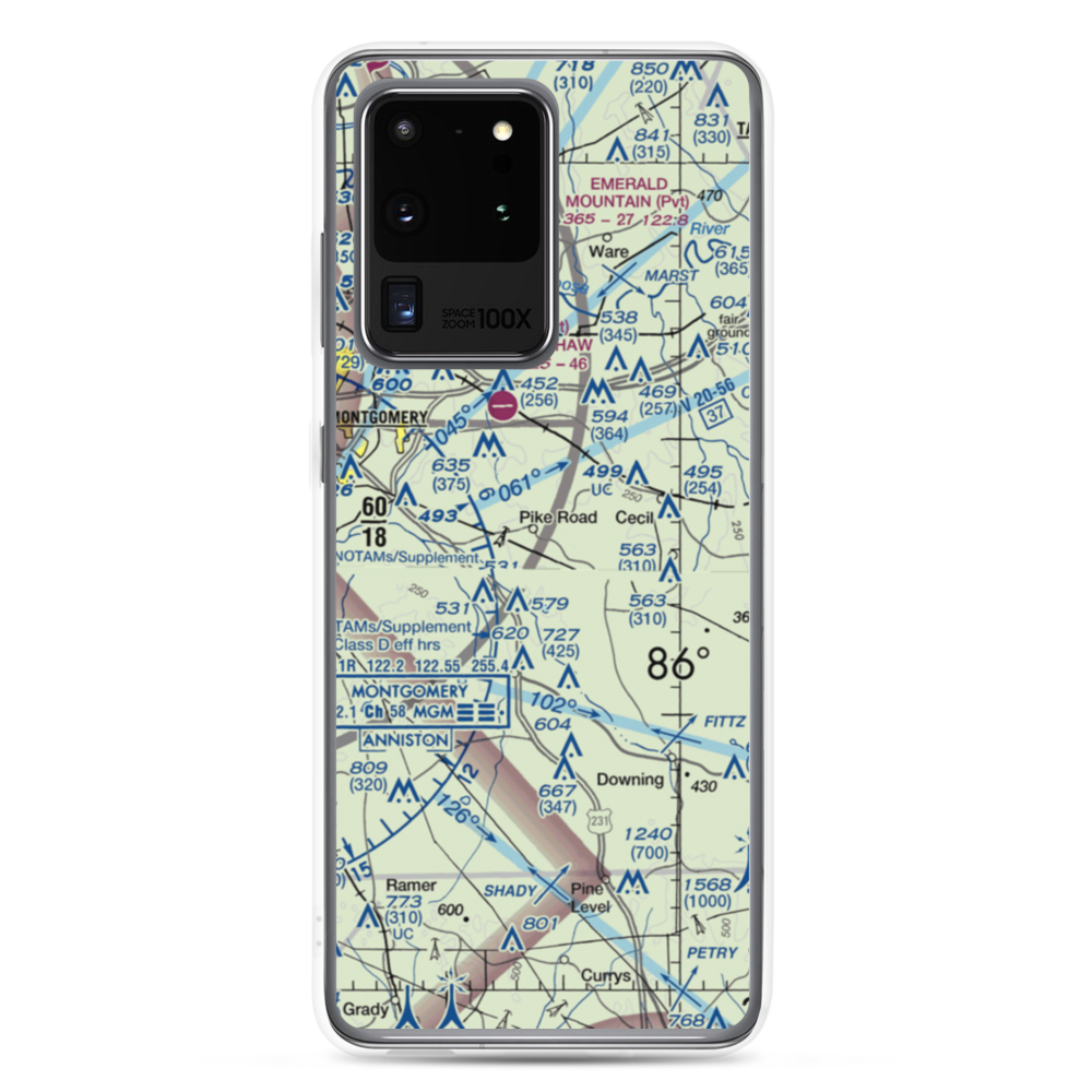 Bartlett Ranch Airport (AL79) VFR Sectional Samsung Case Samsung Galaxy S20 Ultra model shown