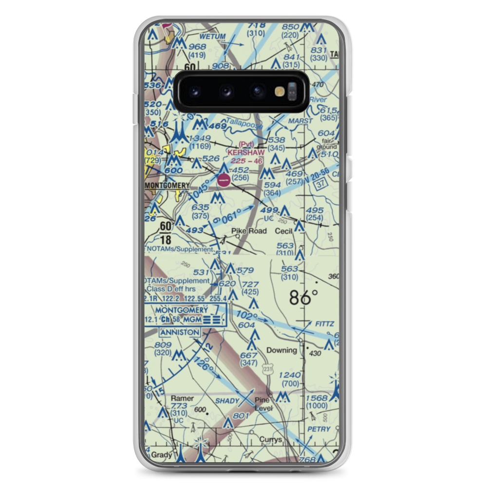 Bartlett Ranch Airport (AL79) VFR Sectional Samsung Case Samsung Galaxy S10+ model shown