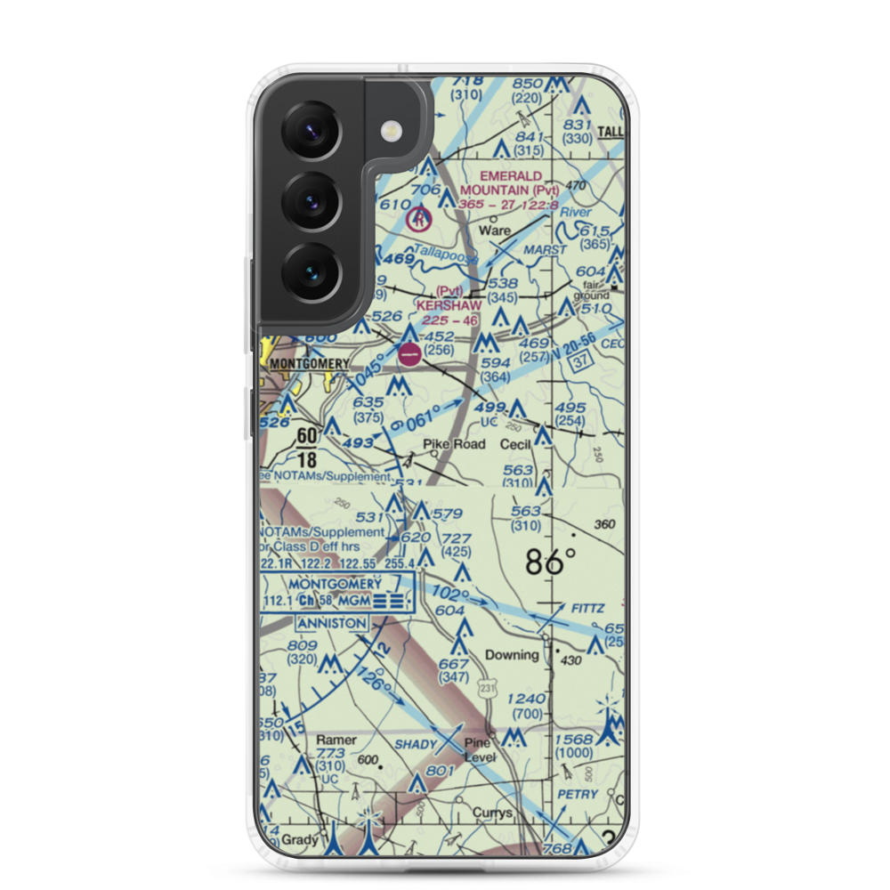 Bartlett Ranch Airport (AL79) VFR Sectional Samsung Case Samsung Galaxy S22 Plus model shown
