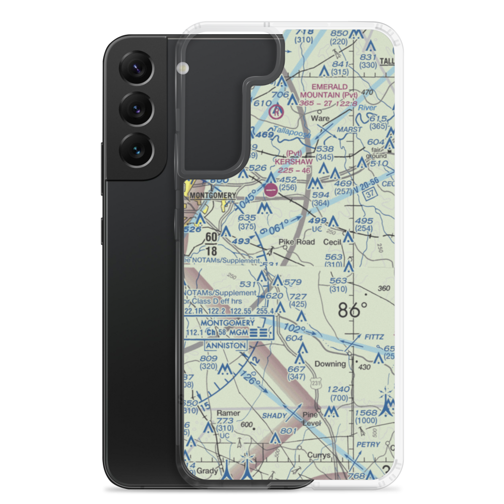 Bartlett Ranch Airport (AL79) VFR Sectional Samsung Case Samsung Galaxy S22 Plus model shown