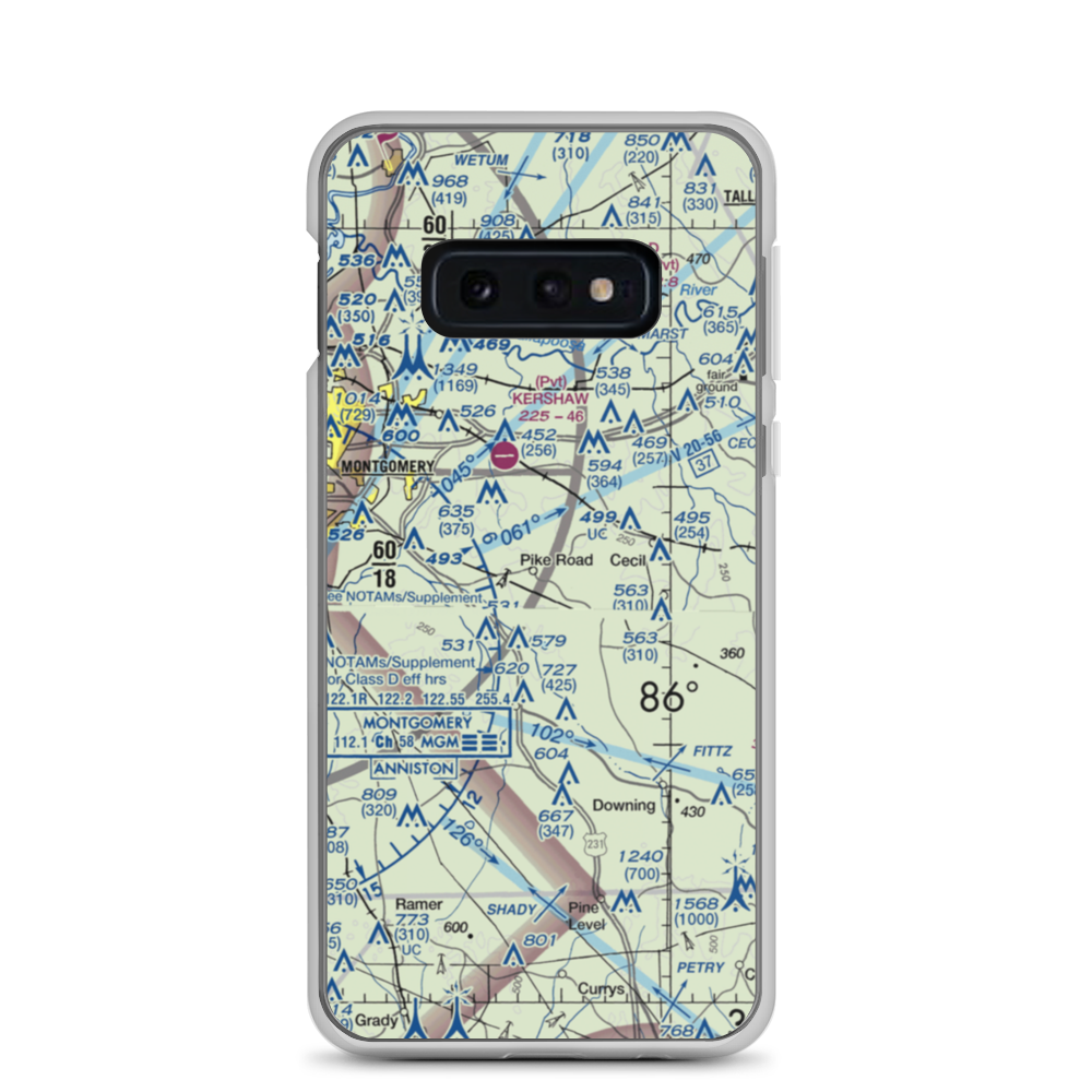 Bartlett Ranch Airport (AL79) VFR Sectional Samsung Case Samsung Galaxy S10e model shown