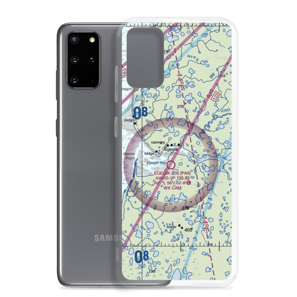 Bartletts Airport (AK96) VFR Sectional Samsung Case Samsung Galaxy S20 Plus model shown