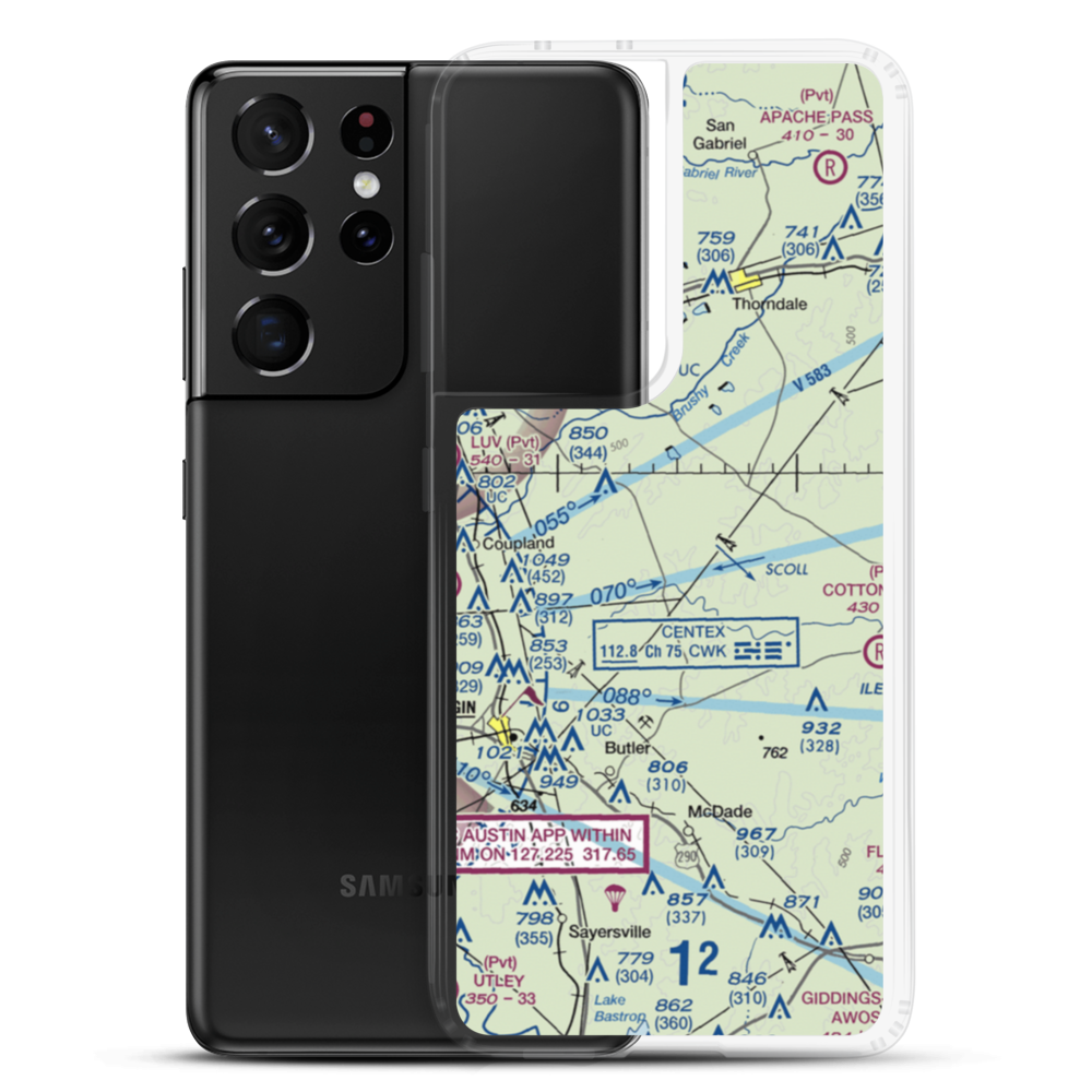 Barton Field (1XS4) VFR Sectional Samsung Case Samsung Galaxy S21 Ultra model shown