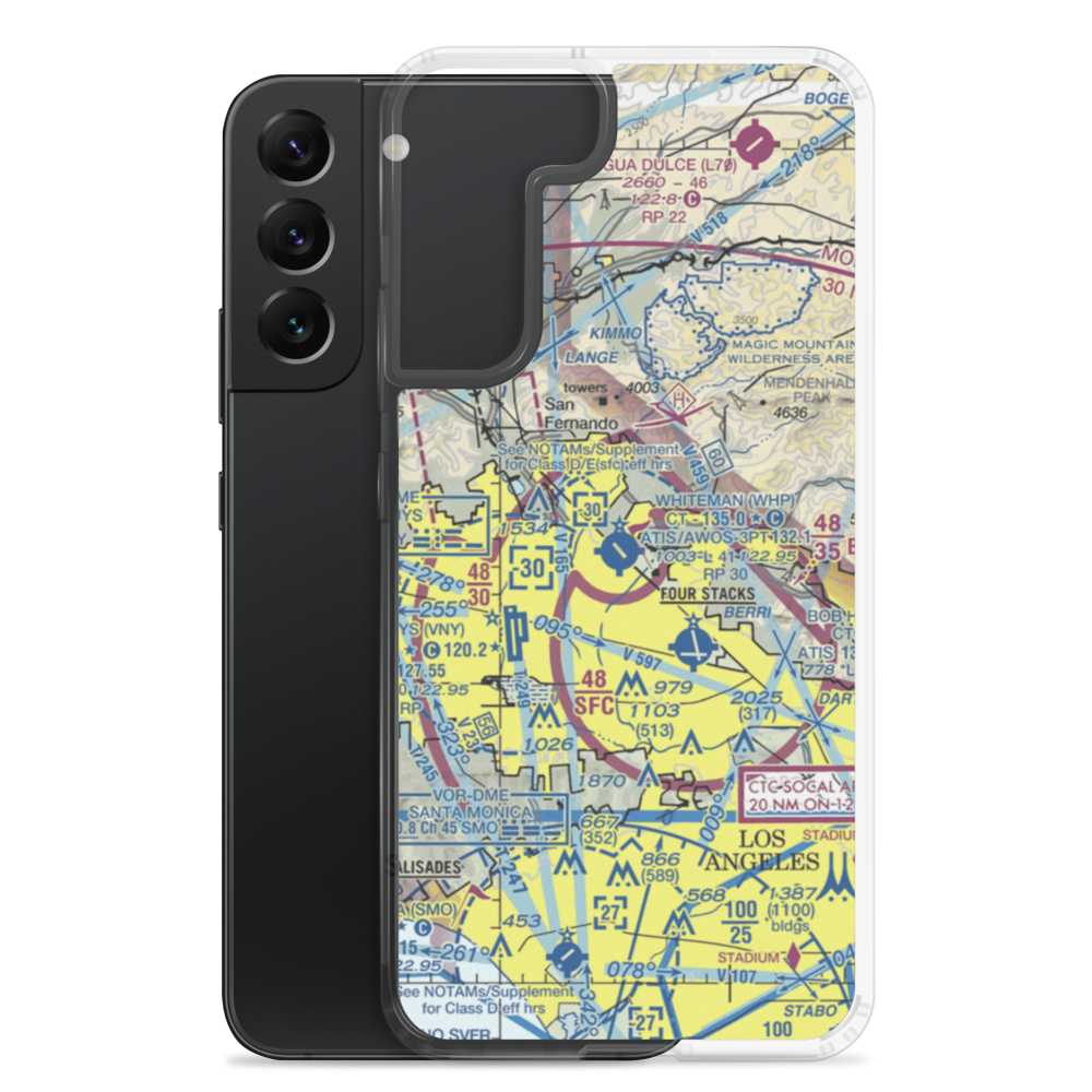 Barton Heliport (PAI) VFR Sectional Samsung Case Samsung Galaxy S22 Plus model shown
