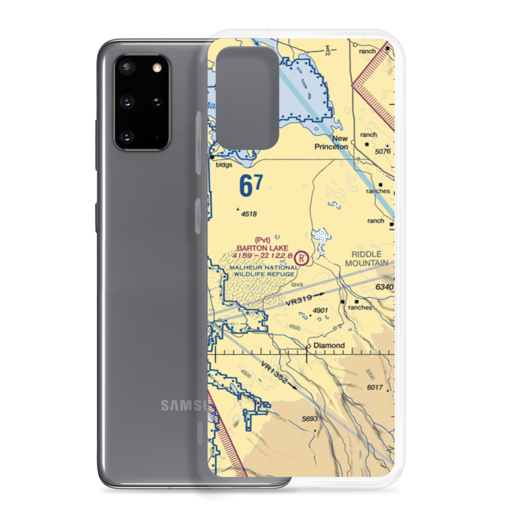 Barton Lake Ranch Airport (OR08) VFR Sectional Samsung Case Samsung Galaxy S20 Plus model shown