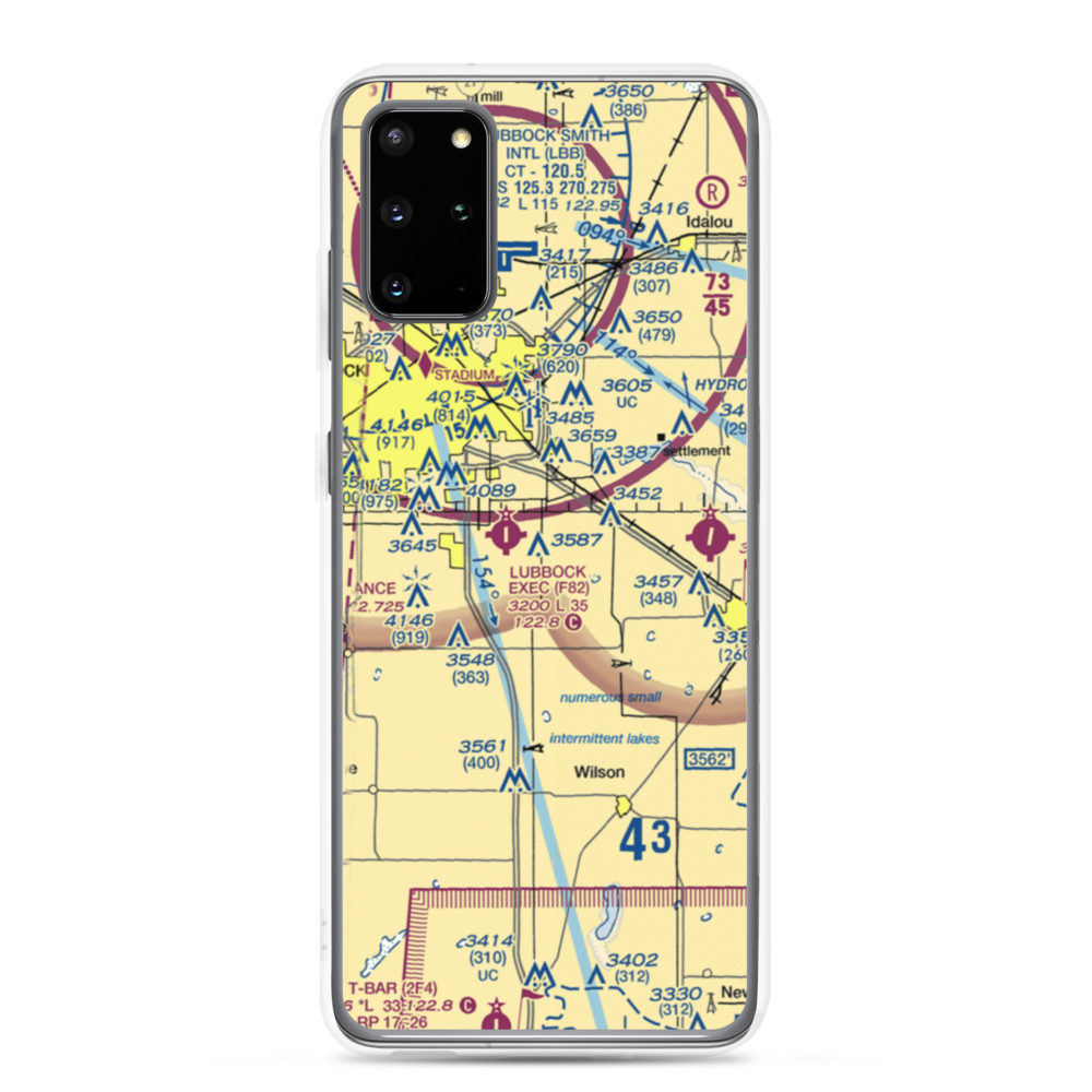 Bartos Farm Airport (47XS) VFR Sectional Samsung Case Samsung Galaxy S20 Plus model shown