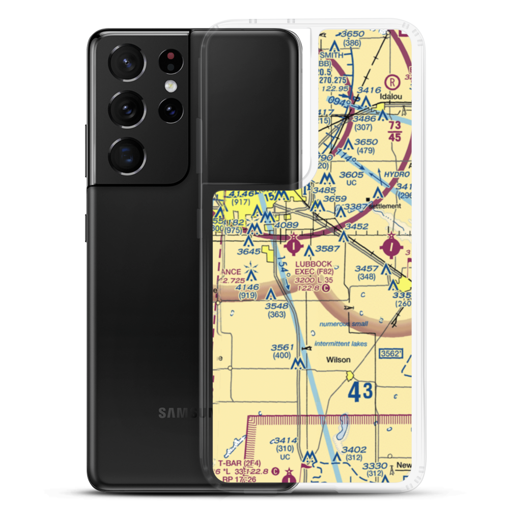 Bartos Farm Airport (47XS) VFR Sectional Samsung Case Samsung Galaxy S21 Ultra model shown