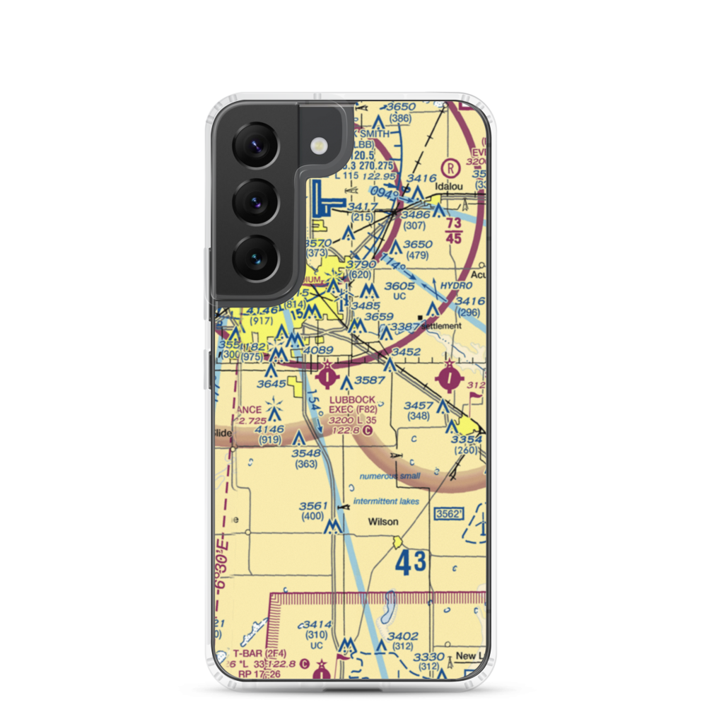 Bartos Farm Airport (47XS) VFR Sectional Samsung Case Samsung Galaxy S22 model shown