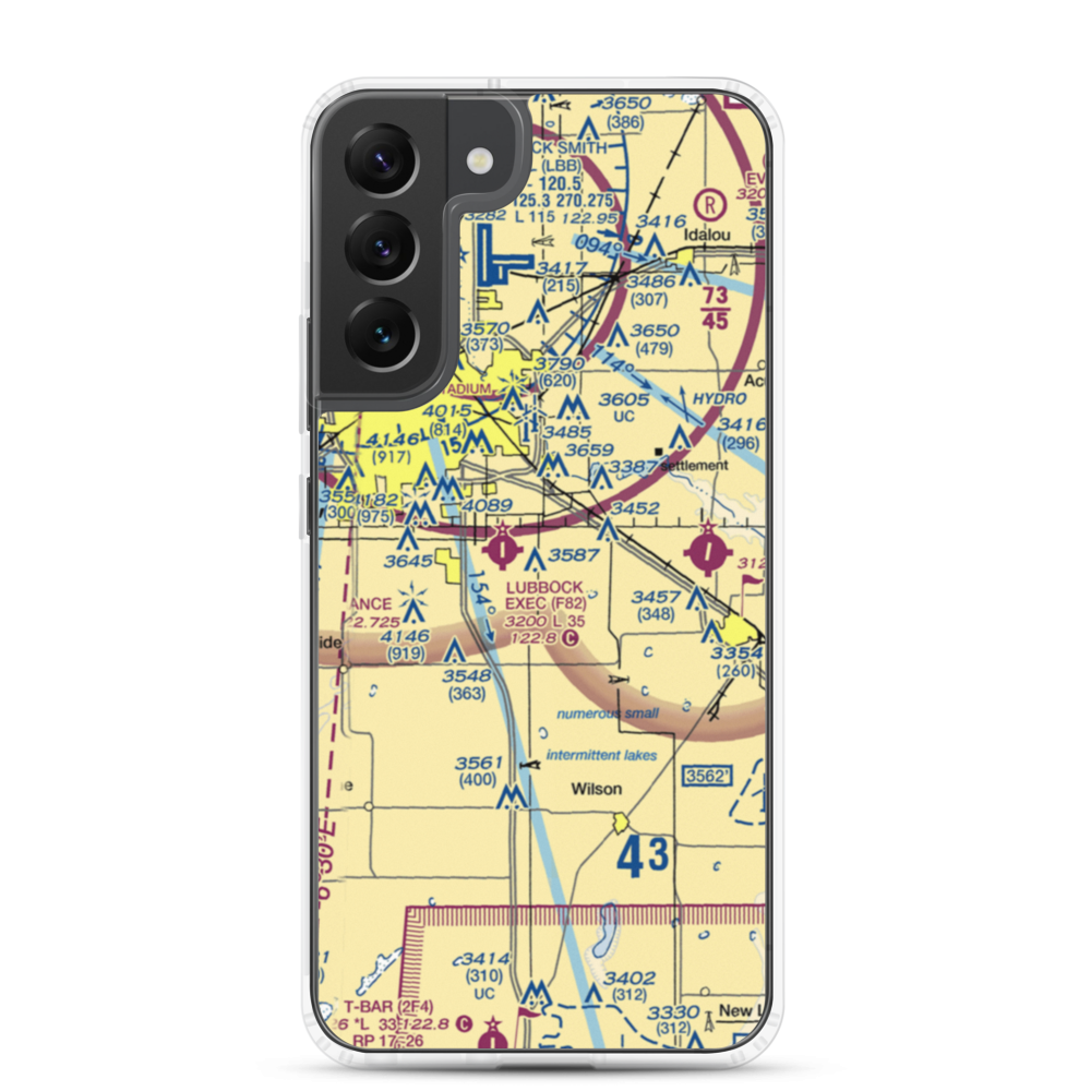 Bartos Farm Airport (47XS) VFR Sectional Samsung Case Samsung Galaxy S22 Plus model shown