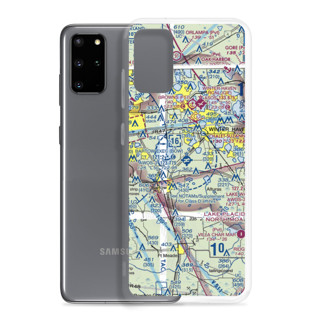 Bartow Executive Airport (BOW) VFR Sectional Samsung Case Samsung Galaxy S20 Plus model shown