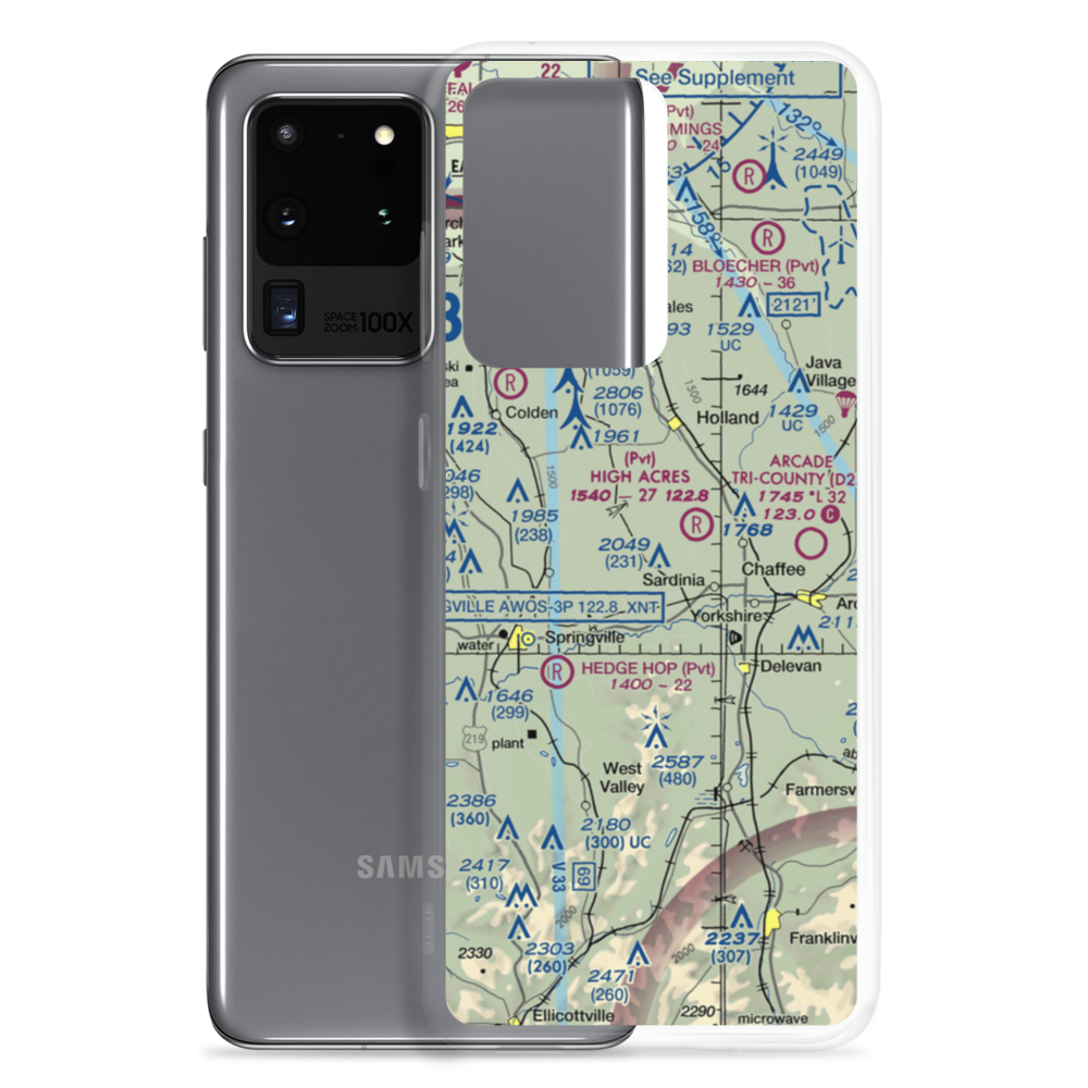 Basher Field (NY00) VFR Sectional Samsung Case Samsung Galaxy S20 Ultra model shown