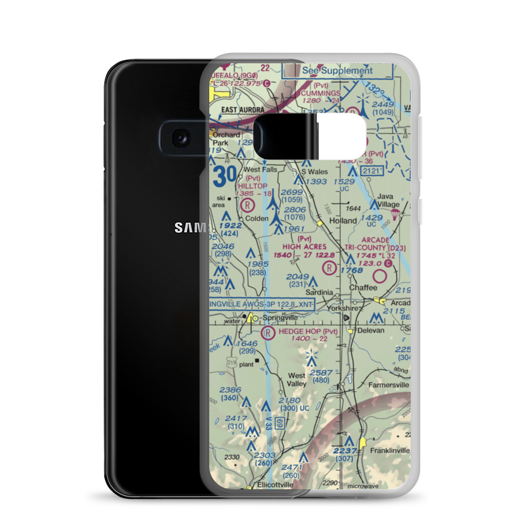 Basher Field (NY00) VFR Sectional Samsung Case Samsung Galaxy S10e model shown