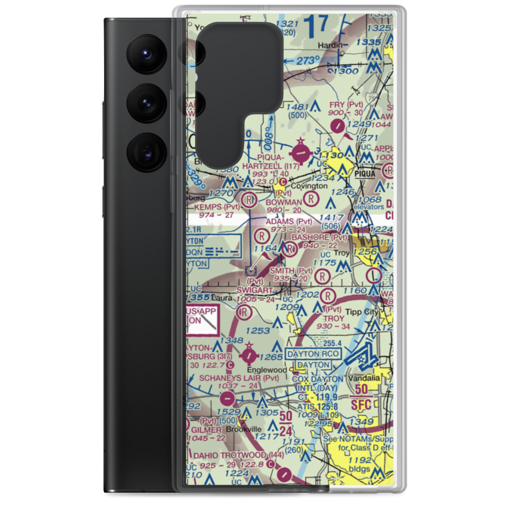 Bashore Airport (1OA1) VFR Sectional Samsung Case Samsung Galaxy S22 Ultra model shown
