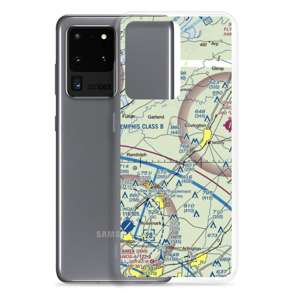 Baskin Airport (9TN7) VFR Sectional Samsung Case Samsung Galaxy S20 Ultra model shown