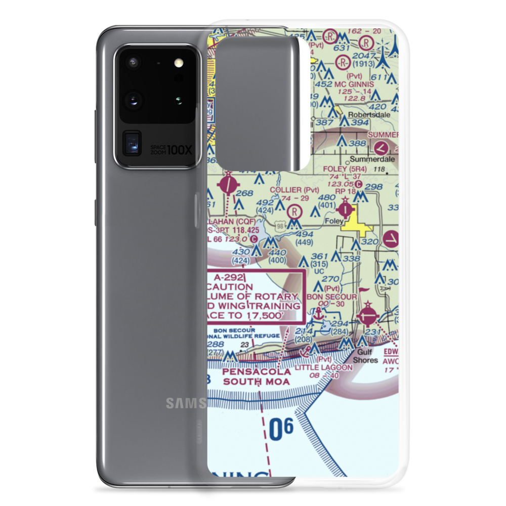 Bass Field (02AL) VFR Sectional Samsung Case Samsung Galaxy S20 Ultra model shown